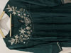 Picture of Green colour Anarkali with duppata (maggam work at neck part)