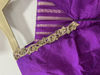 Picture of Purple Banarasi scallop saree with blouse