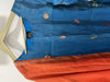 Picture of Blue tussue top with orange duppata from Mridani clothing
