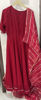 Picture of Dark maroon Anarkali with maggam work and  duppata