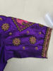Picture of Aari work silk blouse