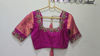 Picture of Pattu lehenga with maggam work blouse