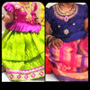 Picture of Maggam work pattu pavadas 1-3y