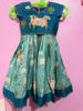 Picture of Teal blue pichwai lehenga 1-2y