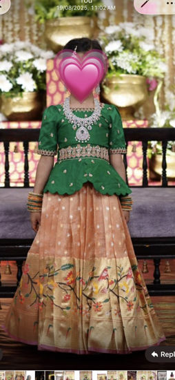 Picture of Kota Lehanga and maggam work blouse 3-4y