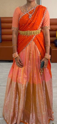 Picture of Venakatagiri pattu half saree