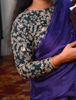 Picture of Purple Ruffle Lehenga with Green Heavy embroidered full sleeve Blouse