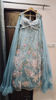 Picture of Blue embroidery cape lehenga