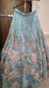 Picture of Blue embroidery cape lehenga