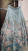 Picture of Blue embroidery cape lehenga