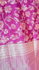 Picture of Magenta pink floral and silver zari saree