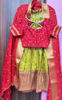 Picture of Mehendi green benarasi Half saree
