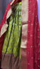 Picture of Mehendi green benarasi Half saree