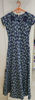 Picture of Elegant Navy Floral A-Line Stretchable Maxi Dress