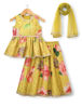 Picture of Yellow Babyhug Sleeveless Choli Lehenga 4-5Y