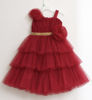 Picture of Maroon Layered Princess Party Frock  1-2 years