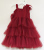 Picture of Maroon Layered Princess Party Frock  1-2 years