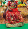 Picture of Pichwai Red maggam lehenga 2-4 years