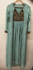 Picture of Beautiful coat style light green color  full length dress with yolk work