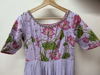 Picture of Ombré lavender yellow color full length designer dress