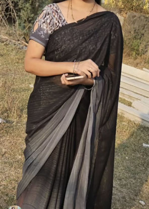 Picture of Fancy saree with design blouse