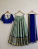 Picture of Semi-Pattu Royal Blue Lehenga Set