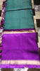 Picture of Pure vintage traditional light weight kanchipattu saree with gap border