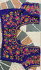 Picture of Pink & royal blue uppada pattu saree with maggam work blouse