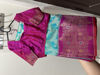 Picture of Never worn Banarasi bright seagreen pink festive saree