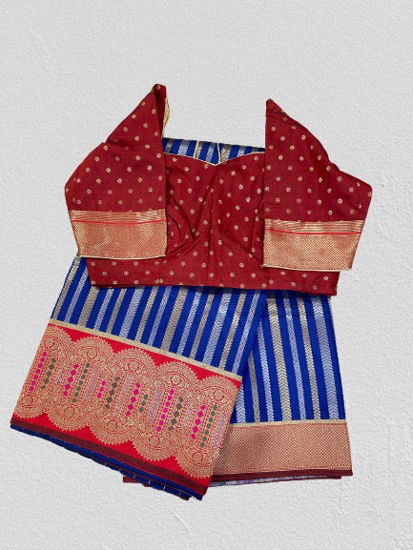 Picture of Never worn Banarasi Blue Saree
