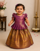 Picture of Gold and Pastel pattu parikini 1y
