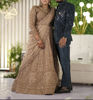 Picture of Champagne Rose Gold Bridal Lehenga