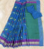 Picture of Blue kota cotton saree