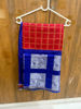 Picture of Red checkered saree with pattern blouse