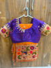 Picture of Semi Paithani saree with maggam work blouse
