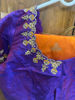 Picture of Semi Paithani saree with maggam work blouse