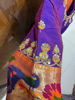 Picture of Semi Paithani saree with maggam work blouse