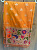 Picture of Semi Paithani saree with maggam work blouse