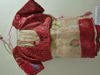 Picture of Cream and red benarasi fancy saree