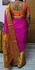 Picture of Pink and orange kuppadam silk saree with workblouse
