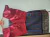 Picture of Floral Rose Navy Blue Silk Saree with Golden Zari Border