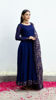 Picture of Blue floral Anarkali with palazzo