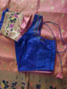 Picture of Semi paithani saree with maggam work blouse