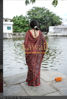 Picture of Ajrakh silk saree from kawaii