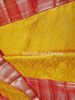 Picture of Mango yellow premium quality semi kanchipattu pattu saree with long border and fully stitched maggam work blouse