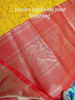 Picture of Mango yellow premium quality semi kanchipattu pattu saree with long border and fully stitched maggam work blouse
