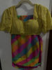 Picture of Pure shiffon multi color saree with designer blouse