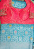 Picture of Fancy organza saree with twill net maggam blouse