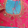 Picture of Fancy organza saree with twill net maggam blouse