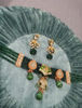 Picture of Emerald Green choker and earrings set